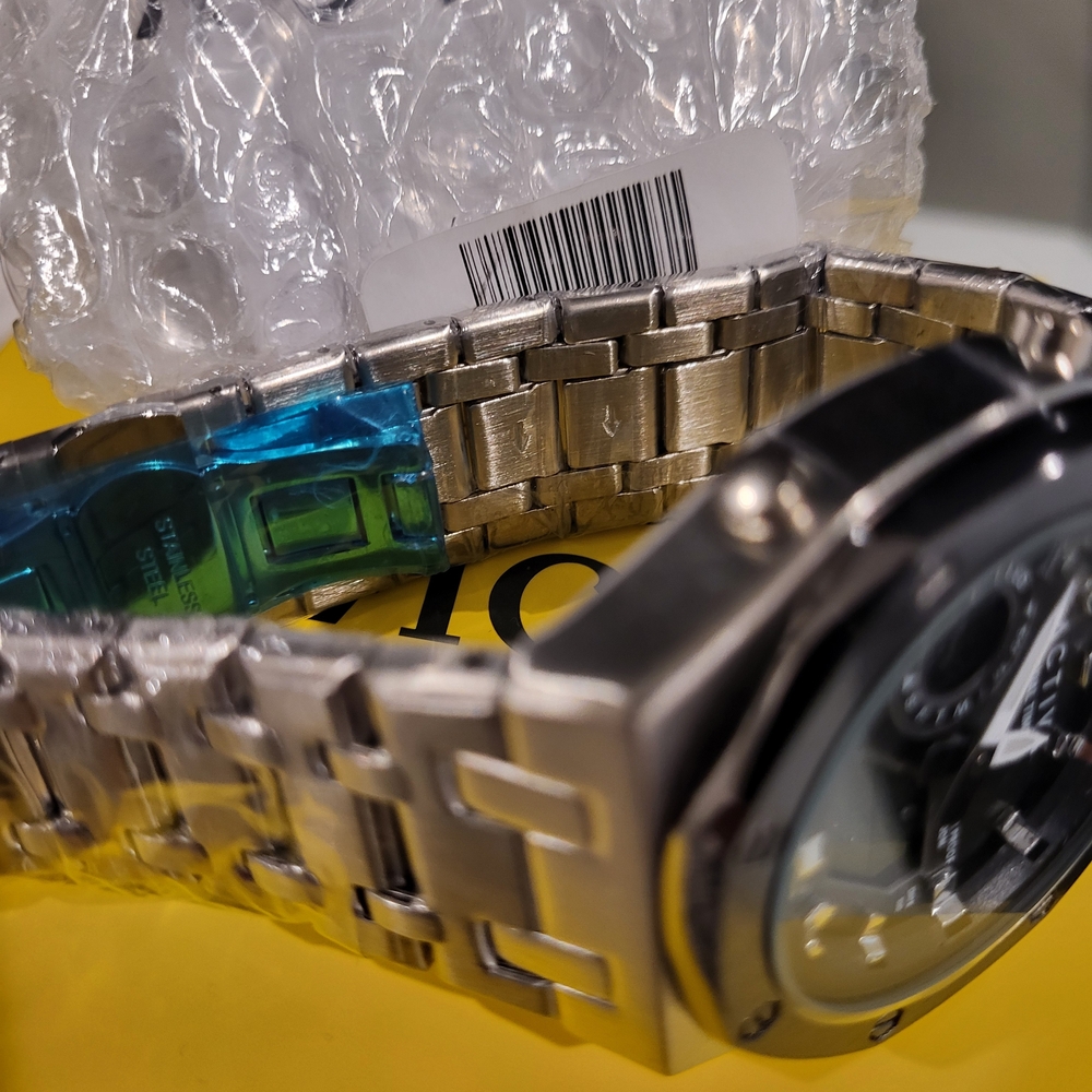 Activia By INVCTA USA Silver and Black Dual Time Smartwatch - Picture 3 of 4